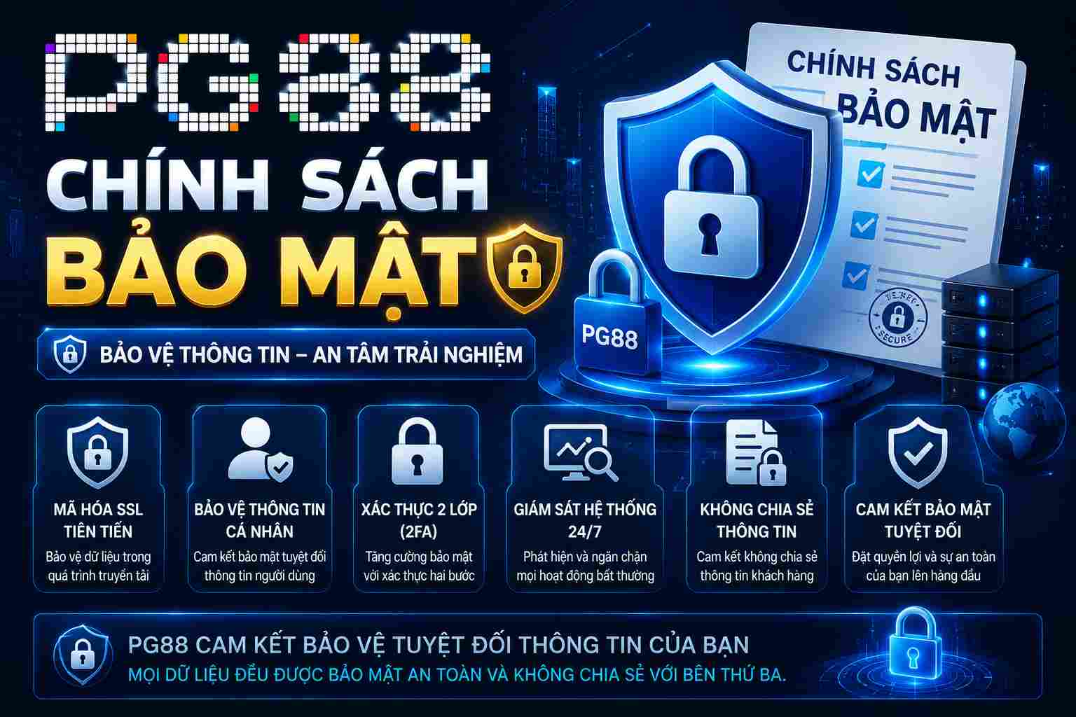 Biện pháp bảo vệ thông tin tại PG88
